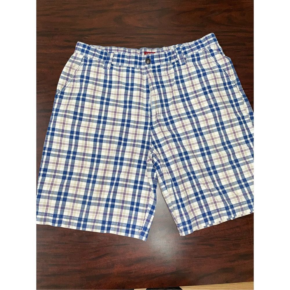 Izod Mens Plaid Shorts Size 38